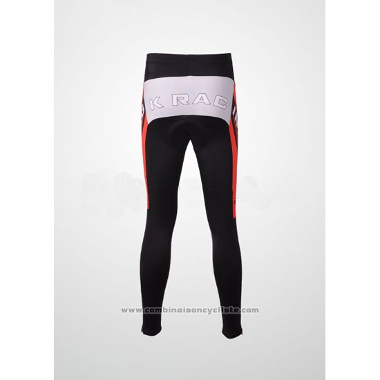2010 Maillot Cyclisme Rock Racing Rouge et Bleu Clair Manches Longues et Cuissard